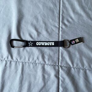 NFL Cowboys Black Keychain with Carabiner